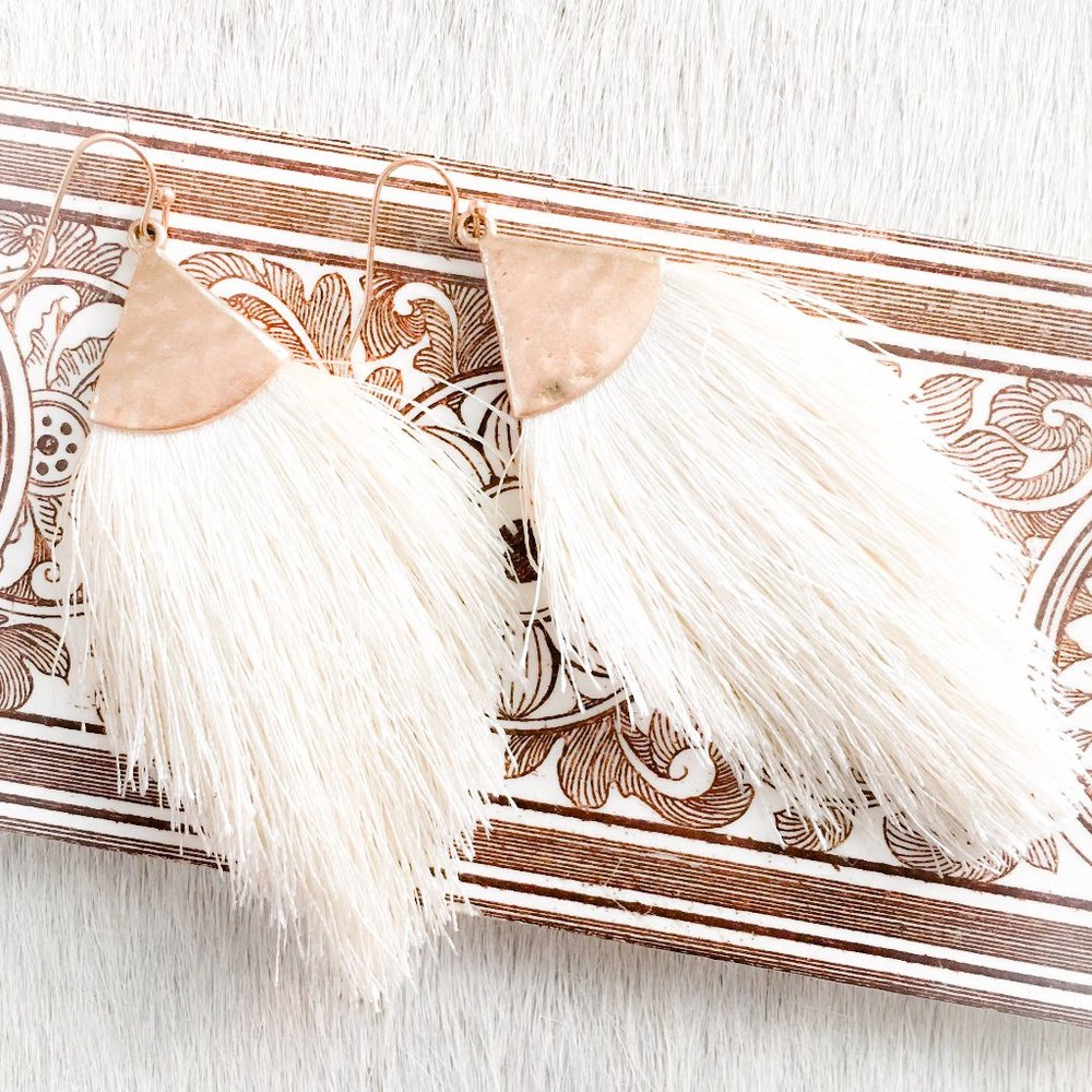 Fan Tassel Earrings